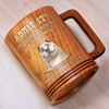 I’m Your Daily Dose Of Chaos - Dog Personalized Custom Wooden Mug - Father's Day, Gift For Dad, Pet Owners, Pet Lovers