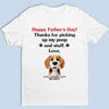 Dad, You’re Paws-itively The Best - Dog Personalized Custom Unisex T-shirt, Premium T-shirt, Hoodie - Father's Day, Gift For Dad, Pet Owners, Pet Lovers