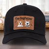Walks, Treats, Cuddles - Dog Personalized Custom Leather Patch Hat - Father's Day, Gift For Pet Owners, Pet Lovers
