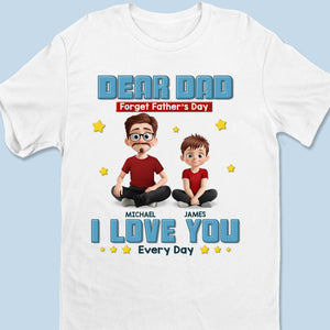 Built On Love And Laughter - Family Personalized Custom Unisex T-shirt, Premium T-shirt, Hoodie - Father's Day, Gift For Dad, Grandpa