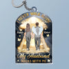 Forever My Husband, Always My Angel - Memorial Personalized Custom Shaped Acrylic Keychain - Father's Day, Sympathy Gift For Couple, Husband Wife, Family Members