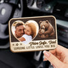 Custom Photo Someone Little Loves You Big - Family Personalized Custom Car Visor Clip - Father's Day, Gift For Dad, Grandpa