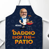Custom Photo Daddio Of The Patio - Family Personalized Custom Apron - Father's Day, Gift For Dad, Grandpa