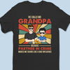 Certified Grandpa Of Chaos - Family Personalized Custom Unisex T-shirt, Premium T-shirt, Hoodie - Father's Day, Gift For Dad, Grandpa
