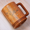Held By Love, Bound By Heart - Family Personalized Custom Wooden Mug - Father's Day, Gift For Dad, Grandpa