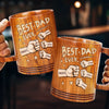 Built On Fist Bumps & Love - Family Personalized Custom Wooden Mug - Father's Day, Gift For Dad, Grandpa