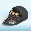 Wearing My World Close To My Heart - Family Personalized Custom Hat, All Over Print Classic Cap - Father's Day, Gift For Dad, Grandpa