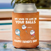 Not Planned, But Perfect - Family Personalized Custom Leather Can Cooler - Father's Day, Gift For Dad