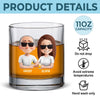 Awesome Like My Daughter - Family Personalized Custom Whiskey Glass - Father's Day, Gift For Dad