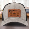 Proud Creator Of Chaos Since Birth - Family Personalized Custom Leather Patch Hat - Father's Day, Gift For Dad, Grandpa