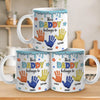 Little Hands, Big Love - Family Personalized Custom 3D Inflated Effect Printed Mug - Father's Day, Gift For Dad, Grandpa
