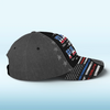 First Dad, Now Grandpa - Family Personalized Custom Hat, All Over Print Classic Cap - Father's Day, Gift For Dad, Grandpa