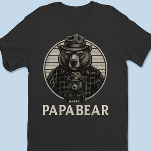 Cubs Follow Real Grit - Family Personalized Custom Unisex T-shirt, Premium T-shirt, Hoodie - Father's Day, Gift For Dad, Grandpa