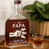 From The Loudest Part Of Your Life - Family Personalized Custom Whiskey Bottle - Father's Day, Gift For Dad, Grandpa