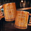 Love Found Its Way - Couple Personalized Custom Wooden Mug - Gift For Husband Wife, Anniversary