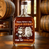 Thanks For The Treats, Now Go Away - Cat Personalized Custom Whiskey Bottle - Father's Day, Gift For Dad, Pet Owners, Pet Lovers