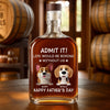 We Make Your Life Paw-some - Dog Personalized Custom Whiskey Bottle - Father's Day, Gift For Dad, Pet Owners, Pet Lovers