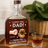 From Your Favorite Furry Troublemaker - Dog Personalized Custom Whiskey Bottle - Father's Day, Gift For Dad, Pet Owners, Pet Lovers