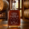 From Our First Kiss Till Our Last Breath - Couple Personalized Custom Whiskey Bottle - Gift For Husband Wife, Anniversary