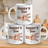 Captain Daddy And His Crew - Family Personalized Custom Mug - Father's Day, Gift For Dad, Grandpa