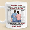 Best Son Best Dad - Family Personalized Custom 3D Inflated Effect Printed Mug - Father's Day, Gift For Son