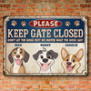 Escape Artists At Work - Dog Personalized Custom Home Decor Metal Sign - Father's Day, House Warming Gift For Pet Owners, Pet Lovers