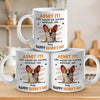 Fetch Me A Hug, Dad - Dog Personalized Custom Mug - Father's Day, Gift For Pet Owners, Pet Lovers