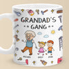 My Favorite Gang Calls Me Grandpa - Family Personalized Custom 3D Inflated Effect Printed Mug - Father's Day, Gift For Dad, Grandpa