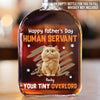 Thanks For The Treats, Now Go Away - Cat Personalized Custom Whiskey Bottle - Father's Day, Gift For Dad, Pet Owners, Pet Lovers