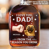 From Your Favorite Furry Troublemaker - Dog Personalized Custom Whiskey Bottle - Father's Day, Gift For Dad, Pet Owners, Pet Lovers