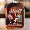 No More Alarm Clocks - Coworker Personalized Custom Whiskey Bottle - Appreciation, Retirement Gift For Coworkers, Work Friends, Colleagues