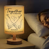 Together Forever - Couple Personalized Custom Linen Bedside Table Lamp - Gift For Husband Wife, Anniversary