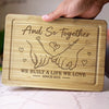Whisking Through Life Together - Couple Personalized Custom Engraved Wooden Cutting Board - Gift For Husband Wife, Anniversary