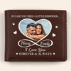 Custom Photo I Love You Forever & Always - Couple Personalized Custom Double-Sided Printed Leather Wallet - Gift For Husband Wife, Anniversary
