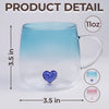 You Keep Me Sane - Bestie Personalized Custom Gradient Glass Mug - Gift For Best Friends, BFF, Sisters