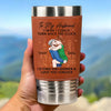 You’re My Always And Forever - Couple Personalized Custom Printed Leather Tumbler - Gift For Husband Wife, Anniversary