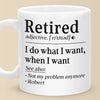 Not My Problem Anymore - Coworker Personalized Custom Mug - Appreciation, Retirement Gift For Coworkers, Work Friends, Colleagues