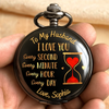 The Best Kind Of Magic Is Love - Couple Personalized Custom Pocket Watch - Gift For Husband Wife, Anniversary