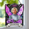 Custom Photo Heaven Gained A Piece Of My Heart - Memorial Personalized Window Hanging Suncatcher Ornament - Sympathy Gift For Family Members