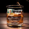 Photo personnalisée : votre prescription pour vous détendre, papa - Verre à whisky personnalisé en famille - Fête des pères, cadeau pour papa, grand-père