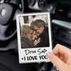 Custom Photo You Mean The World To Me - Couple Personalized Custom Acrylic Car Visor Clip - Gift For Husband Wife, Anniversary