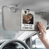 Custom Photo You Mean The World To Me - Couple Personalized Custom Acrylic Car Visor Clip - Gift For Husband Wife, Anniversary