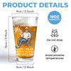 Peace Out, Productivity Killer - Coworker Personalized Custom Beer Glass - Appreciation, Retirement Gift For Coworkers, Work Friends, Colleagues