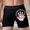 Officially Claimed By My Queen - Couple Personalized Custom Boxer Briefs, Men's Boxers - Gift For Husband Wife, Anniversary