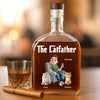 The Catfather - Cat Personalized Custom Whiskey Bottle - Father's Day, Gift For Dad, Pet Owners, Pet Lovers