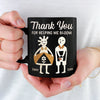 Thank You For Helping Me Bloom - Couple Personalized Custom Black Mug - Gift For Husband Wife, Anniversary