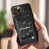 Custom Leather Flip Wallet Phone Case - Personalized Birthday Gifts For Mom, Grandma - Keep Loved Ones Close Always