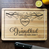 The Greatest Blessing Your Heart Will Ever Know - Family Personalized Custom Engraved Wooden Cutting Board - Mother's Day, Gift For Mom, Grandma