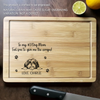 I’m Always Ready For The Scraps - Dog Personalized Custom Engraved Wooden Cutting Board - Gift For Pet Owners, Pet Lovers