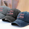 Custom Vintage Washed Denim Baseball Cap US - Personalized 4th Of July Gifts For Dad, Grandpa - First Dad, Now Grandpa